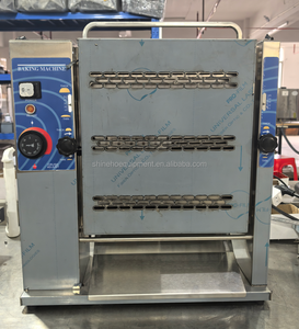 H260F Shineho Hot Selling High Efficiency Stainless Steel Commercial Bun Toaster Vertical Contact Toaster for Bakery Catering To - Product Image 4