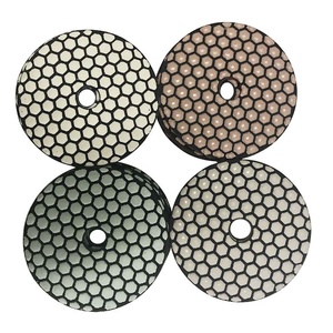 Durable Liant Résine Flexible 4 "100mm Diamant Tampons <span class=keywords><strong>de</strong></span> Polissage À Sec Disque Abrasif pour Carreaux <span class=keywords><strong>De</strong></span> Granit En Marbre - Product Image 2