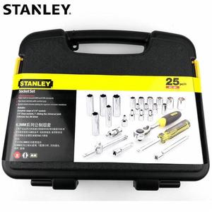 Cho 25-mảnh 6.3 mét Metric Ratchet cờ lê ổ cắm công cụ thiết lập 1/4 "Tay Thép chuyên nghiệp sửa chữa xe - Product Image 6