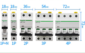 Schneider เบรกเกอร์ขนาดเล็ก IC65N 1P C1A A9F18101 1P C1A 1P-4P 1-63A - Product Image 5