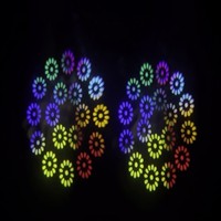 Luz Móvil LED de 120W para Escenario, IP33, 10 Gobos, 8 Colores, DMX512, Activación por Sonido, Control Automático, Regulable, Voltaje Universal
