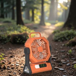 Ventilateur de bureau silencieux sans fil USB personnalisé de 10 000 mAh, multifonction, puissant et rechargeable pour la maison et la voiture - Product Image 2