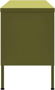 Mobilier <span class=keywords><strong>moderne</strong></span> de salon <span class=keywords><strong>meuble</strong></span> TV en acier vert olive unité multimédia stéréo <span class=keywords><strong>Hifi</strong></span> support panneau design - Product Image 5