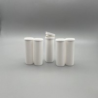 Conteneur d'emballage pour pilules et bandelettes de test de glycémie en PEHD de 48/68 mm de hauteur avec dessiccant et bouchon anti-humidité