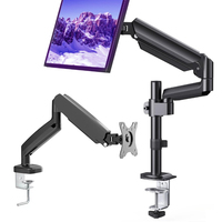 PC support ordinateur moniteur bras ordinateur Flexible unique entièrement réglable bureau montage ressort assisté moniteur support bras