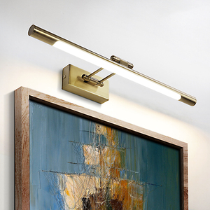 Applique murale LED au prix d'usine, en laiton, aluminium et acrylique, style minimaliste, pour chambre à coucher, chevet - Product Image 3