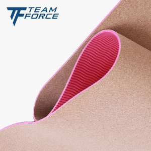 Dayanıklı logolu TPE malzemeden yapılmış özelleştirilebilir mantar + TPE Yoga matı 0.4cm kalınlık - Product Image 4