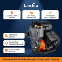 Pompe de surpression intelligente haute pression auto-amorçante en laiton à commande manuelle 1,5 CV pour eau propre et chauffe-eau
