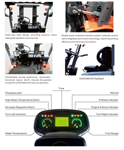 Montacargas Diésel YCMG de 5 Toneladas <span class=keywords><strong>con</strong></span> Motor Isuzu, Camión Elevador Hidráulico de Servicio Pesado de 5000 kg, Certificado CE para Puerto y Astillero - Product Image 2