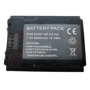 แบตเตอรี่ NP-FZ100 2280mAh ชาร์จได้สำหรับ Sony 7R Mark III, A7III, A7SIII, A7R III, <span class=keywords><strong>A7RIV</strong></span>, A7R 2, A9, กล้อง A6600 - Product Image 1