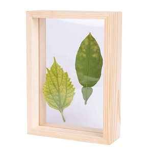 Vente en gros Cadre photo flottant transparent double face en bois transparent à la mode Art mural pour la décoration intérieure - Product Image 1