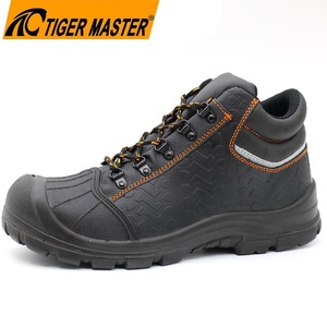 Zapatos de Seguridad Tiger Master para Hombre, de Cuero Negro, Antideslizantes, Antiestáticos, Resistentes a Pinchazos y Golpes, con Puntera de Acero y Entresuela de Acero con Certificación CE - Product Image 1