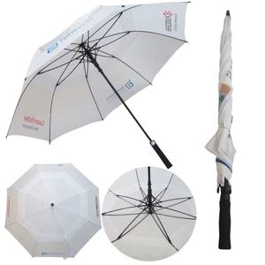 Parapluie de golf de luxe personnalisé, portable, anti-UV, avec un design moderne et un motif droit, avec logo - Product Image 4