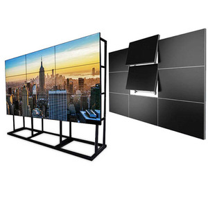 Veto 3x3 4x1 4x2 Splice Ultra Narrow Bezel 3.5mm Soporte de Suelo 43 46 49 55 Pulgadas Interior 4k Pantalla LCD para Video Wall LCD Publicitario - Product Image 3