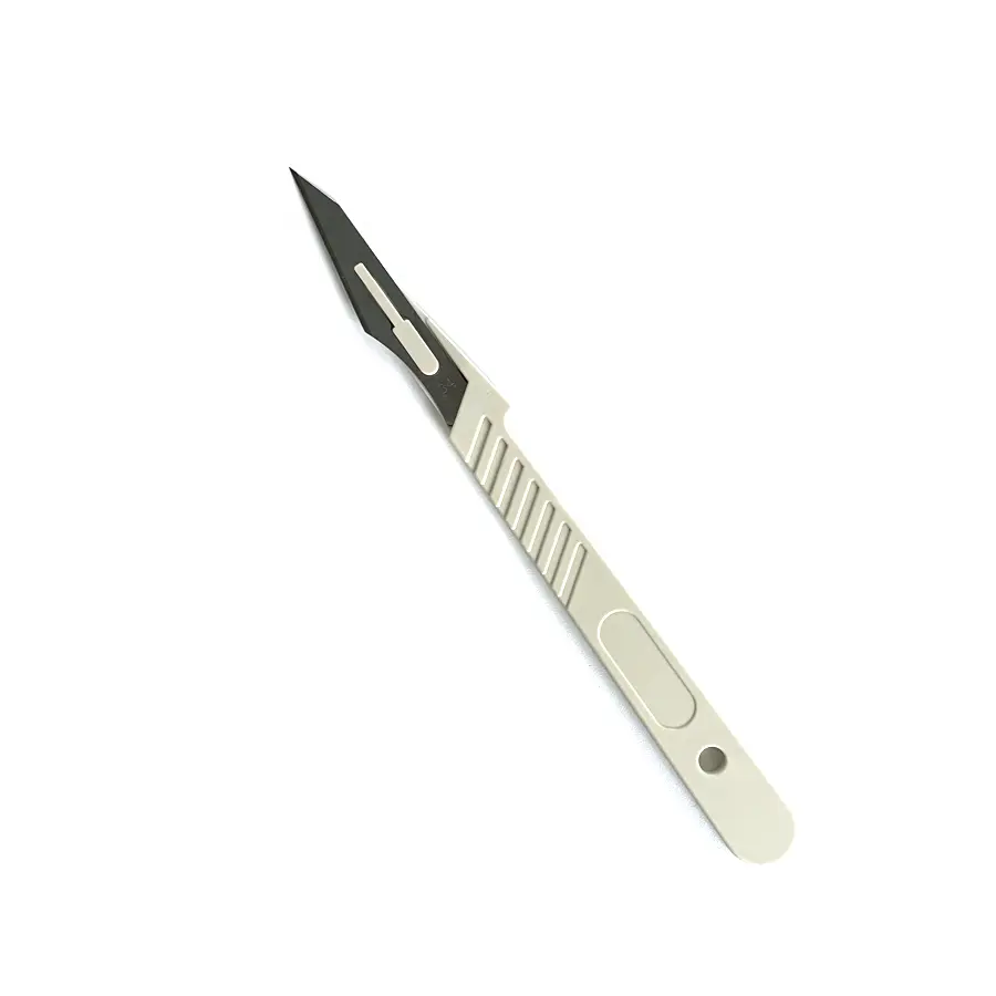Exceptional Disposable Surgical Instruments Stainless Steel Scalpel Blade 34 With Plastic Handle