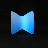 Chaise de bar décorative pour fêtes, design moderne, couleur changeante, produits rotomoulés LED