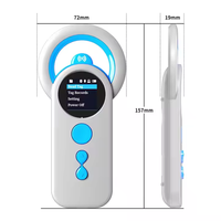 Lecteur d'étiquettes RFID haute précision pour chiens, chats, animaux de compagnie, bovins, scanner de puces d'identification animale, lecteur de puces animales NETUM DJ-130