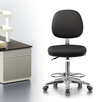 Chaise de laboratoire commerciale pivotante et basculante antistatique ESD sans poussière, en tissu durable, modèle J66 KIMZAT, pour écoles et entrepôts