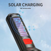Lampe torche LED solaire rechargeable haute puissance, portable, pour le camping, la randonnée, les situations d'urgence, le travail et la recherche