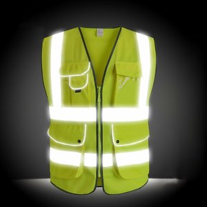 Tissu <span class=keywords><strong>de</strong></span> polyester fluorescent <span class=keywords><strong>de</strong></span> haute qualité couleur <span class=keywords><strong>jaune</strong></span> <span class=keywords><strong>orange</strong></span> haute visibilité 5cm <span class=keywords><strong>gilet</strong></span> <span class=keywords><strong>de</strong></span> <span class=keywords><strong>sécurité</strong></span> à bande réfléchissante grise - Product Image 1