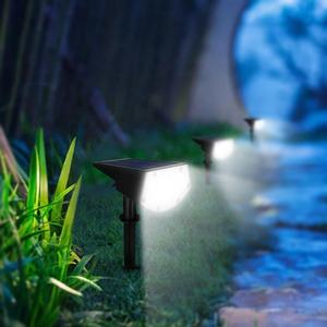 Lampes de jardin solaires sans fil 2 en 1 20 LEDs Projecteurs de paysage d'extérieur étanche Lampe solaire pour chemin mural pour cour et allée - Product Image 6