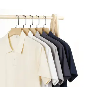 MT2589 Polo-Hersteller-Angebot individuelle 220-Gramm-Waffel solide Farbe Freizeithosen-Polo-Shirts für Herren für Damen