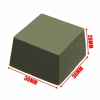 Outil à main double face pour l'affûtage des lames en cuir Manche en bois Aiguiseur de rasoir Polissage Composés verts Ensemble d'outils de maroquinerie