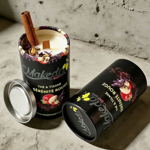 Food Grade Paper Tube Packaging Paper Tea <b>Box</b> with Metal Cap Eco-friendly Material Customize Size and Design - Product Image 1