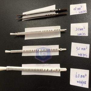 Tubes de marquage d'identification de câbles de type N, étiquettes numérotées réutilisables en forme de N pour faisceaux de câbles - Product Image 3