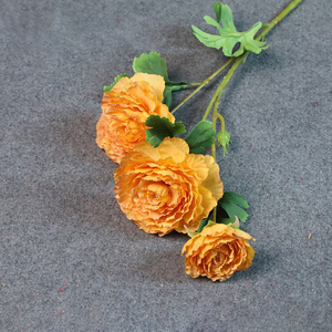 ดอกไฮเดรนเยียผ้าไหมเทียมสีส้มดีไซน์ใหม่เหมือนจริงอุปกรณ์ตกแต่งงานแต่งงานมีสไตล์ดอกบัวดอกไฮเดรนเยียเป็นเอกลักษณ์สำหรับงานแต่งงาน - Product Image 2