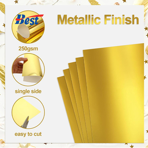 Cao cấp có độ bóng cao gương như kết thúc phản chiếu lấp lánh sáng bóng kim loại giấy - Product Image 6