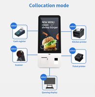 Kiosque intelligent à écran tactile capacitif pour imprimante de factures Kiosque de paiement en libre-service avec lecteur de carte Kiosque d'impression photo