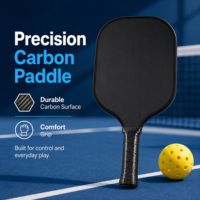 Raquette de pickleball en fibre de carbone T700 durable, noyau en mousse EPP de 16 mm, thermoformée, personnalisée, OEM, raquette professionnelle pour le divertissement