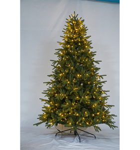 <span class=keywords><strong>Sapin</strong></span> de Noël artificiel floqué vert mélangé avec des feuilles <span class=keywords><strong>LED</strong></span>, pin de Noël pour la décoration intérieure de la maison, des fêtes et des vacances - Product Image 2