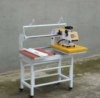 Presse à chaud semi-automatique à double station 16x24 pouces (40x60cm) à commande pneumatique haute pression pour transfert DTF et vinyle HTV personnalisé