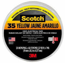 Ruban adhésif électrique en vinyle multicolore <span class=keywords><strong>3M</strong></span> 35 Scotch, 0,178 mm, résistant aux UV, imperméable, 600 V, ruban d'isolation imperméable - Product Image 3