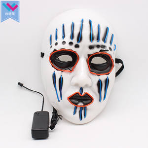 Máscara LED Kabuki <span class=keywords><strong>de</strong></span> Joey Slipknot, máscara <span class=keywords><strong>de</strong></span> neón con luz <span class=keywords><strong>de</strong></span> neón para fiesta <span class=keywords><strong>de</strong></span> Halloween, Cosplay <span class=keywords><strong>de</strong></span> <span class=keywords><strong>Terror</strong></span> para carnavales, hecha <span class=keywords><strong>de</strong></span> plástico y PVC - Product Image 6