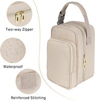Sac isotherme de voyage pour lait maternel avec poche à glace, rangement portable isolé avec fermeture éclair