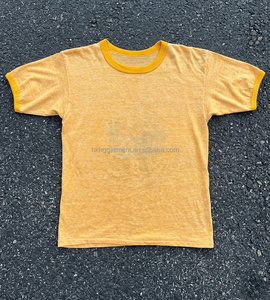 เสื้อยืดคอกลมคุณภาพสูง ลายแตก ลายซีดจาง สไตล์วินเทจ ผ้าฝ้าย 100% สำหรับผู้ชาย เสื้อยืดเปล่าแบบย้อมสีเอซิดสำหรับผู้ชาย - Product Image 3