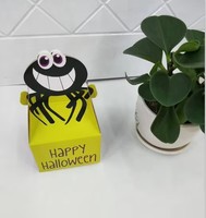 Boîtes à friandises d'Halloween en carton, boîtes à pignon en forme de maison hantée, toile d'araignée, sorcières, citrouille, boîte cadeau pour bonbons et biscuits pour l'école et la salle de classe