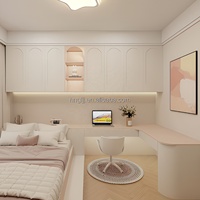 Ensemble de meubles de chambre d'enfant Lit Tatami avec lit et armoire Tatami, style Japandi moderne, fabricant direct d'usine OEM ODM