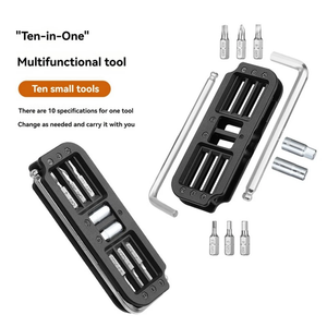 Kit de Herramientas de Reparación de Bicicletas 10 <span class=keywords><strong>en</strong></span> 1, Desmontable, de Acero, Bajo MOQ, Multifuncional para el Hogar, para Mantenimiento de Bicicletas/Scooters/Motocicletas - Product Image 3