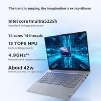 ThinkBook14 2025 Prosesor Core Ultra Laptop Tipis 14" dengan Grafis Terintegrasi SSD Resolusi 2880x1800 Nirkabel