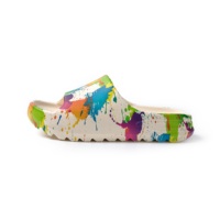 Lindas Sandalias de Mujer para Exteriores, Diseño de Dibujos Animados Impresos en 3D, EVA, Punta Abierta, Amortiguación, Plantilla de Goma Antideslizante, Transpirables, Ligeras, para Verano