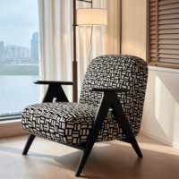 Fauteuil en teck doré écologique, mobilier moderne pour hall d'hôtel et d'hôpital