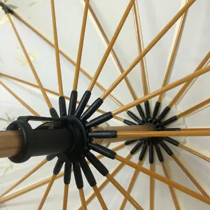Guarda-chuva chinês OVIDA 16k de fibra de vidro com alça de madeira guarda-chuva tradicional japonês