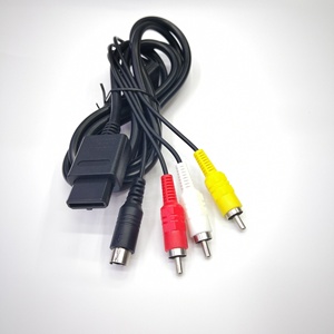 Câble composite multifonctions 1.8M 6FT 3 RCA AV S-Video pour Super <span class=keywords><strong>Nintendo</strong></span> SNES <span class=keywords><strong>GameCube</strong></span> <span class=keywords><strong>64</strong></span> NGC N64 - Product Image 4