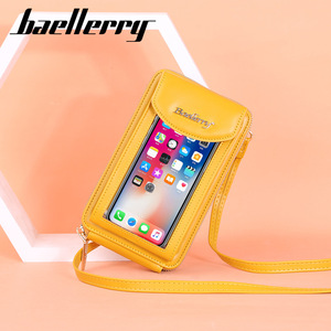 กระเป๋าโทรศัพท์ Baellerry สำหรับ iPhone หนัง PU แบบสะพายข้าง มีหน้าต่างใส สีเหลือง - Product Image 3