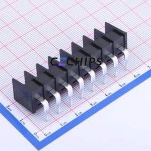 KF25R-7.62-8P Barrier Terminal Block Bent Lead Through Hole,P=7.62mm Connector Two Sides 7.62mm 1x8P Right Angle Pin - Product Image 2