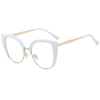 Nouvelles Lunettes Anti-Lumière Bleue Oeil de Chat 2026 de Haute Qualité, Montures Tendance Vintage avec Logo Personnalisé, Lunettes de Luxe Diamantées pour Femmes et Hommes